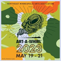 a poster for the art - whirl 2023