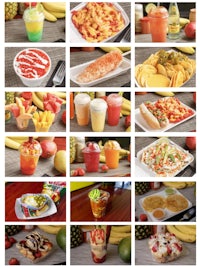 a collage of pictures of various foods