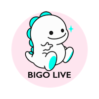 a button with the words bigo live on it