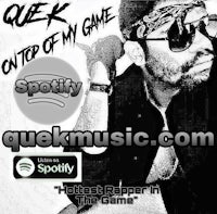 a man in sunglasses with the words'quick top of my game'
