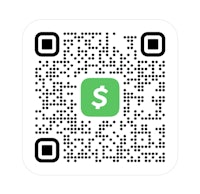 a qr code with a dollar sign on it