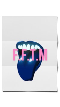 a piece of paper with the word ffm on it