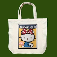 hello kitty you can do it tote bag