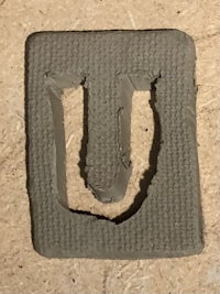 the letter u is shaped like a letter u