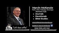 marvin mckenzie's business card with a picture of him