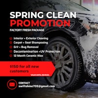 spring clean promotion flyer