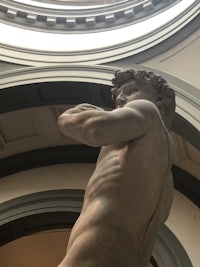 a statue of a man in a building