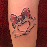 minnie mouse heart tattoo