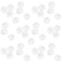 roses in black and white on a white background