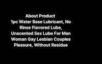 about product water base lubricant no rise lubricant