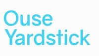 ouse yardstick logo on a white background