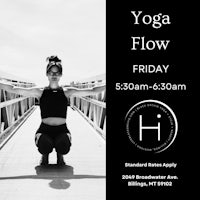 yoga flow friday 5pm - 6pm