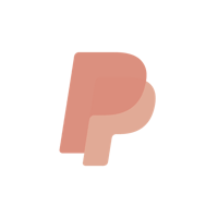 a pink logo with the letter p on it