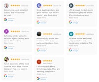 a screenshot of a google reviews page