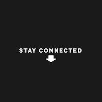 a black background with the words stay connected on it
