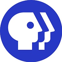 pbs logo with two heads in a blue circle