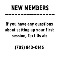 new members if you have any questions about setting up your first session, text us at