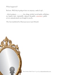 an image of a mirror with the words what happened?
