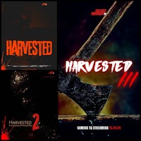 a poster with the words'harvested iii' and the words'harvested iii'