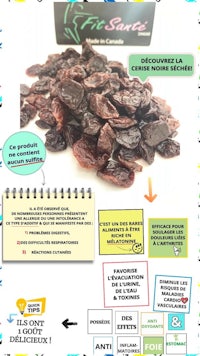 a poster with a list of ingredients for raisin