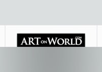 art on world logo on a white background