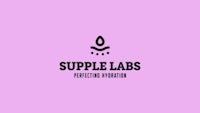 a logo for supply labs on a purple background