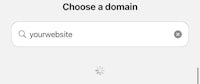 choose a domain - screenshot thumbnail