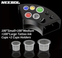 neebo small 100 medium large tattoo ink cups holder