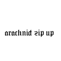 a black and white logo with the words archie zip up