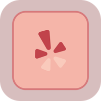 a pink square icon with a red star on it