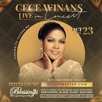 a poster for cece winans live in concert