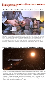 a flyer with a picture of a man and a spaceship