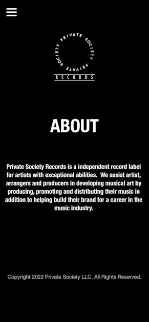 ABOUT Private Society Records