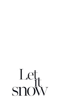 let it snow poster