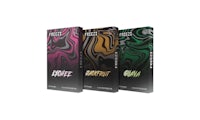 a pack of three different flavors of e - cigs