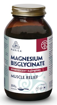 a jar of magnesium bisglycinate muscle relief