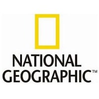 the national geographic logo on a white background