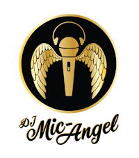 the logo for dj miz angel