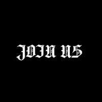 join us logo on a black background