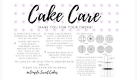 cake care thank you card