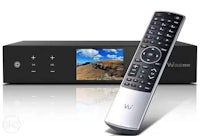 a remote control with a tv set