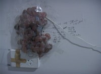 a piece of paper with a bunch of grapes on it