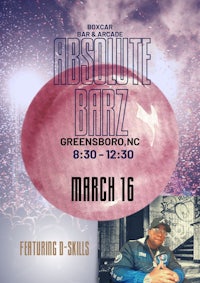 a poster for absolute bar in greensboro, nc