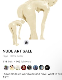 nude art sale on instagram