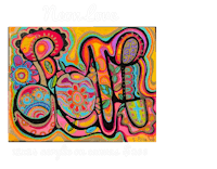 neon love acrylic on canvas $ 200