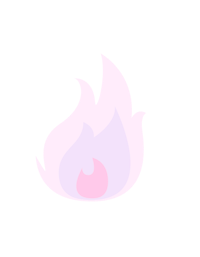 a pink flame on a black background