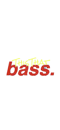 this that bass logo on a black background