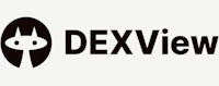 dexview logo on a white background