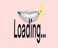 an image of a mouth with the word loading on it