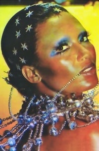 an image of a woman wearing a necklace with stars on it